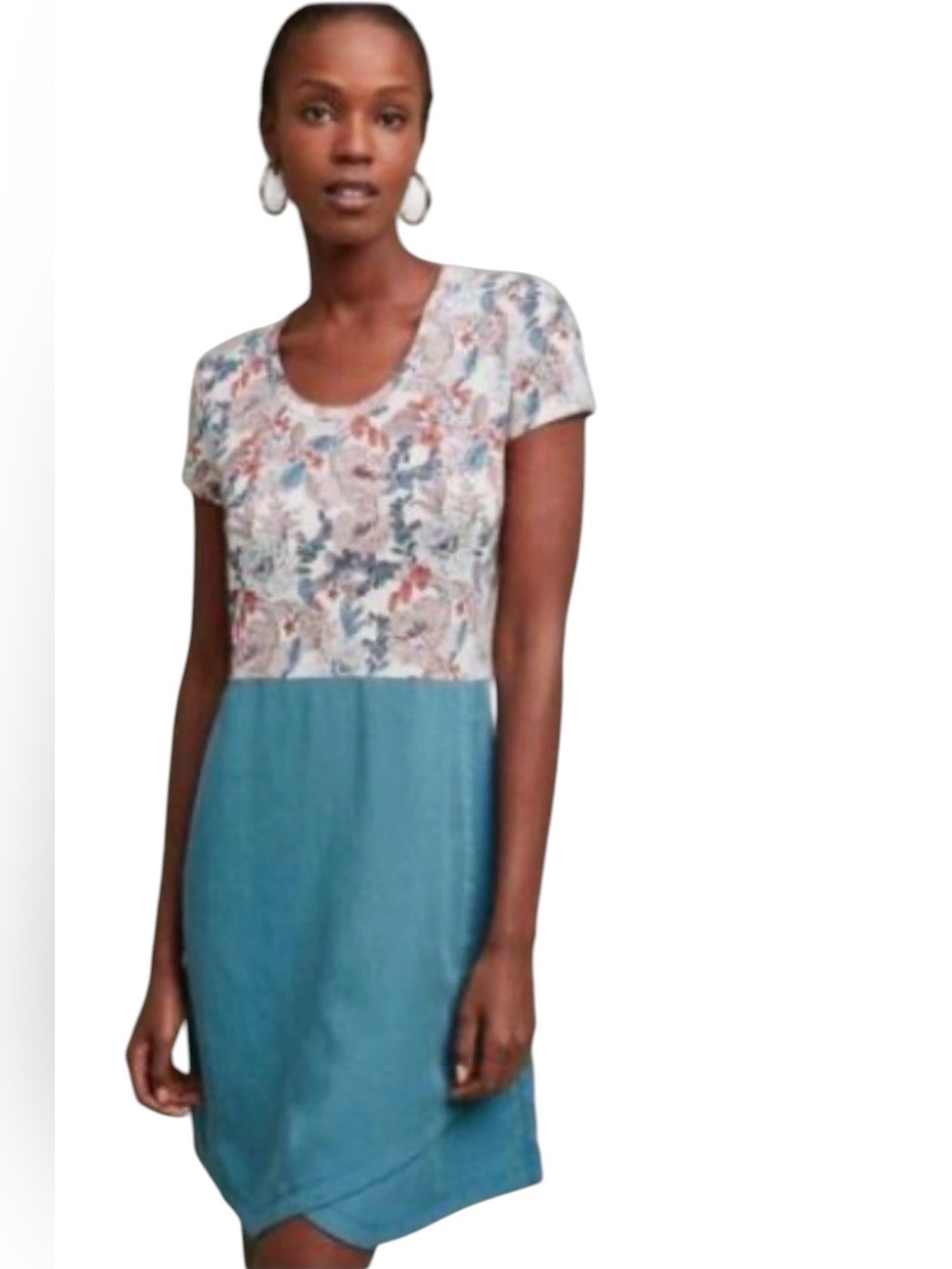 Anthropologie Dolan Left Coast Collection Fletcher Floral Dress Cupro Size XS